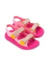 Mini Melissa Mix Baby Sandals In Pink