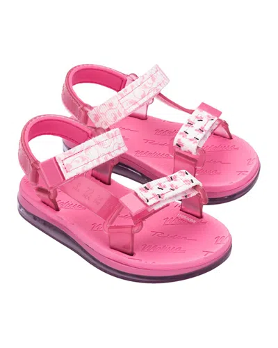 Mini Melissa Kids' Papete + Rider Bugs Bb Shoe In Pink