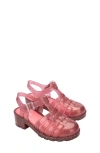 Mini Melissa Posession Jelly Fisherman Sandal In Pink