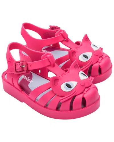Mini Melissa Possession Cat Baby Sandal In Pink