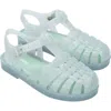 Mini Melissa Girls Possession Sandals In Light Green