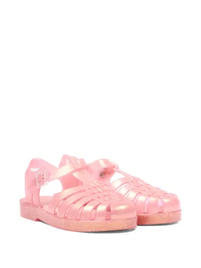 Mini Melissa Kids' Possession Glittered Caged Sandals In Multi