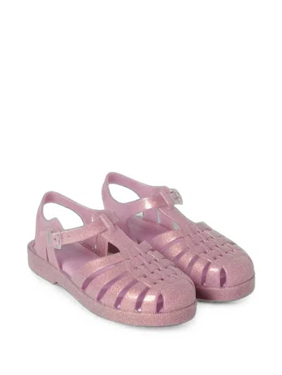 Mini Melissa Kids' Possession Glittered Sandals In Purple