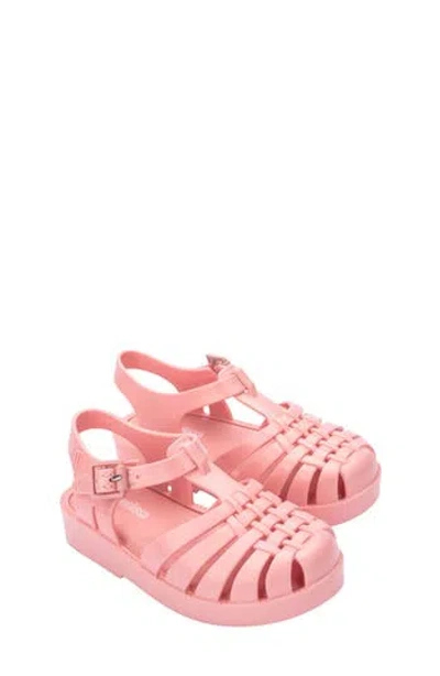 Mini Melissa Kids'  Possession Jelly Sandal In Light/ Pastel Pink