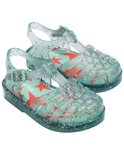 Mini Melissa Kids' Possession Shiny Elements Baby Sandal In Blue