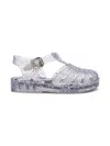 Mini Melissa Possession Shiny Glitter-star Sandals In Multi