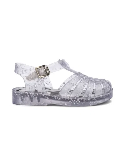 Mini Melissa Babies' Possession Shiny Glitter-star Sandals In Multi