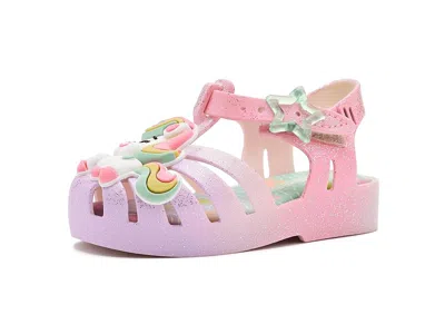 Mini Melissa Kids' Possession Uni (toddler) Girls Shoes Yellow/pink : 7 Toddler M, Synthetic In Purple