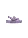 Mini Melissa Slingback Sandals In Purple
