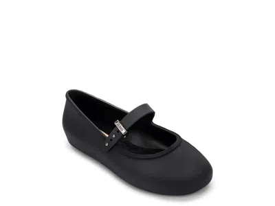 Mini Melissa Soft Ballerina Mary Jane Flat Kids' In Black