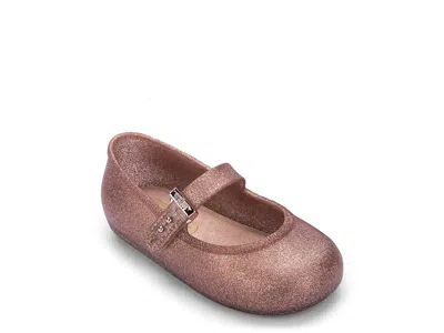 Mini Melissa Soft Ballerina Mary Jane Flat Kids' In Pink