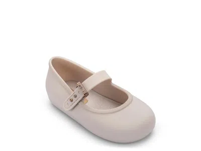 Mini Melissa Soft Ballerina Mary Jane Flat Kids' In Taupe