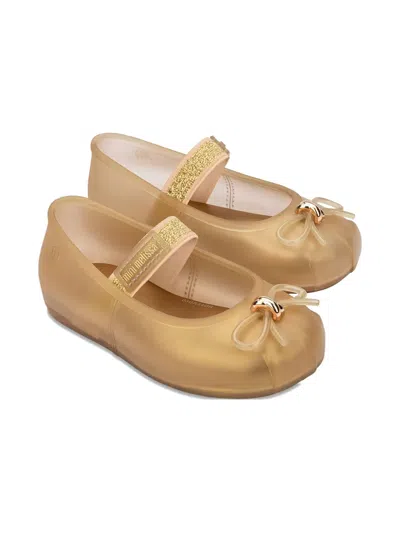 Mini Melissa Babies' Sophie Bow-detailed Ballet Flats In Animal Print