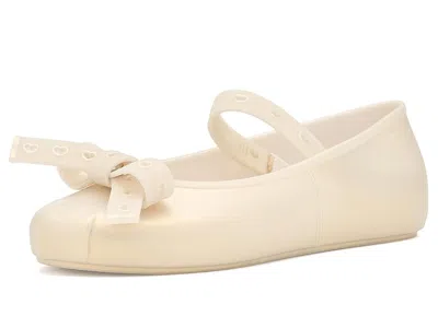 Mini Melissa Sophie Crush Kids (little Kid/big Kid) Girls Shoes Pearly Beige : 2 Little Kid M, Synthetic In White