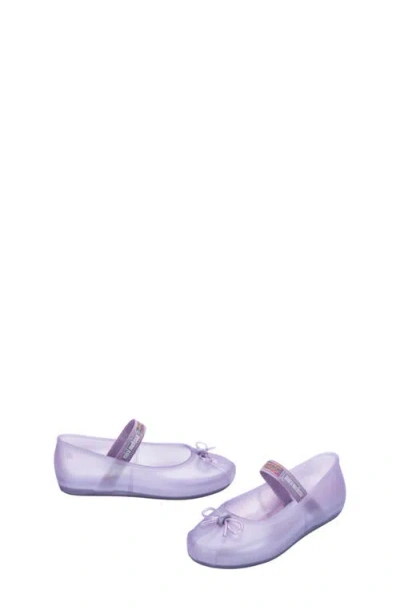 Mini Melissa Kids'  Sophie Mary Jane Ballet Flat In Purple
