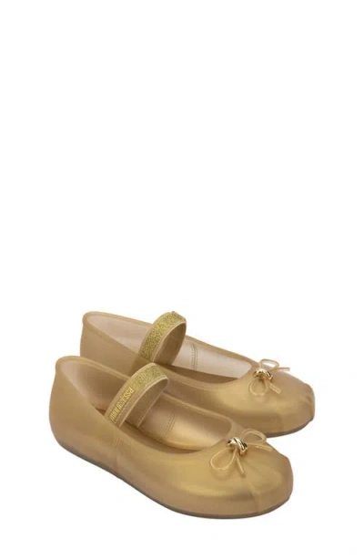 Mini Melissa Kids'  Sophie Mary Jane Ballet Flat In Pearly Beige