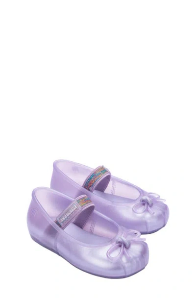 Mini Melissa Kids'  Sophie Mary Jane Ballet Flat In Purple