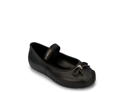 Mini Melissa Sophie Mary Jane Flat Kids' In Black