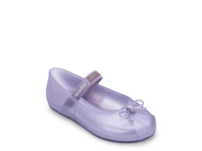 Mini Melissa Sophie Mary Jane Flat Kids' In Purple