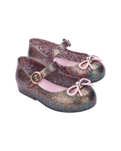 Mini Melissa Sweet Love Baby Ballerina Flat In Pink