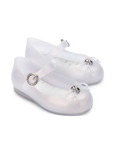 Mini Melissa Babies' Sweet Love Ballerina Shoes In White