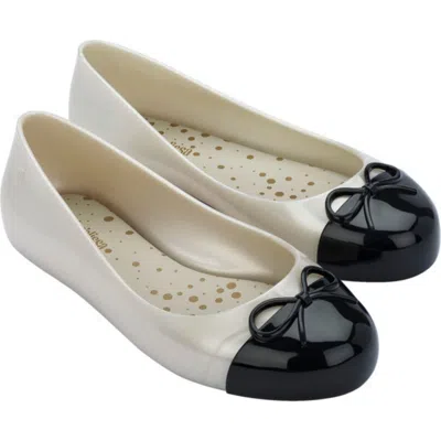 Mini Melissa Kids'  Sweet Love Flat In Neutral