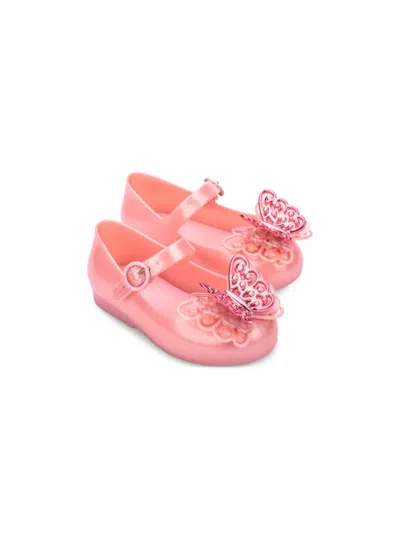 Mini Melissa Babies' Sweet Love Fly Ii Ballerinas In Pink