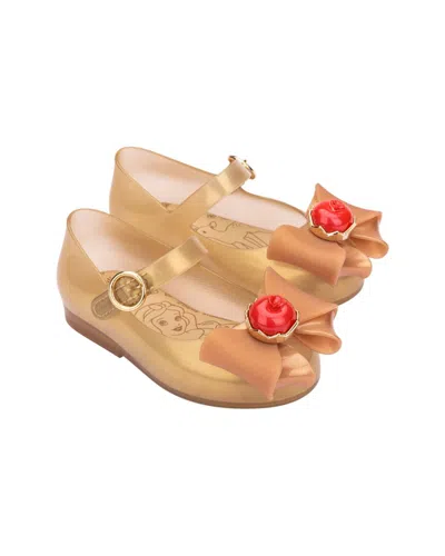 Mini Melissa Kids' Sweet Love + Snow White Baby Ballerina Flat In Brown