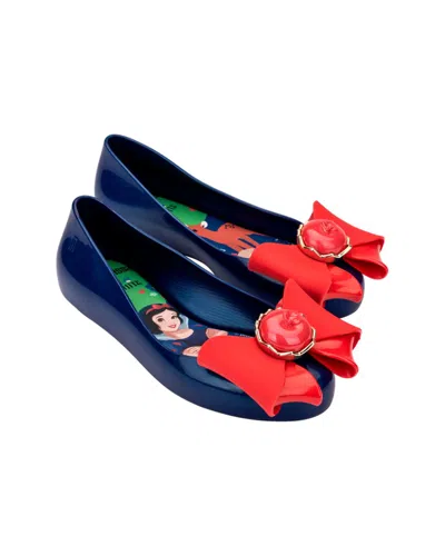 Mini Melissa Sweet Love + Snow White Kids Ballerina Flat In Blue