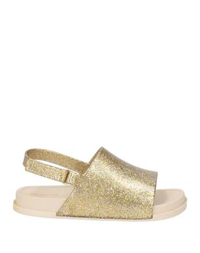 Mini Melissa Babies'  Toddler Girl Sandals Gold Size 10c Pvc - Polyvinyl Chloride