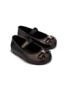 Mini Melissa Translucent Ballerinas In Brown