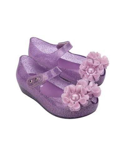 Mini Melissa Ultra Girl Springtime Baby Ballerina Flat In Purple