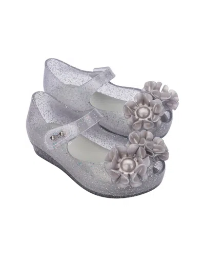 Mini Melissa Ultra Girl Springtime Baby Ballerina Flat In White