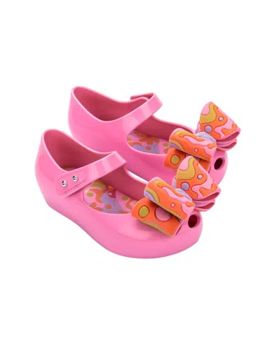 Mini Melissa Ultra Girl Wonderland Baby Ballerina Flat In Pink