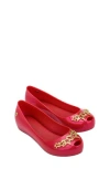 Mini Melissa Ultragirl Ballet Flat In Red