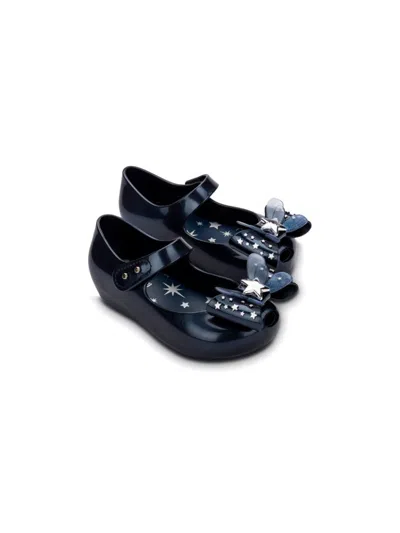 Mini Melissa Babies' Ultragirl Bow Ballerina Shoes In Blue