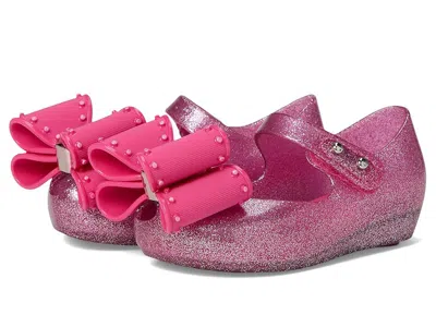 Mini Melissa Ultragirl Classic Bow Baby (toddler/little Kid) Girls Shoes Pink : 7 Toddler M, Synthetic In Multi