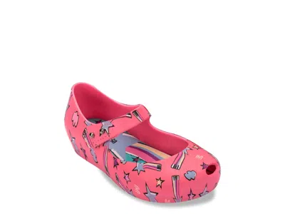 Mini Melissa Ultragirl Colors Jelly Mary Jane Flat Kids' In Pink