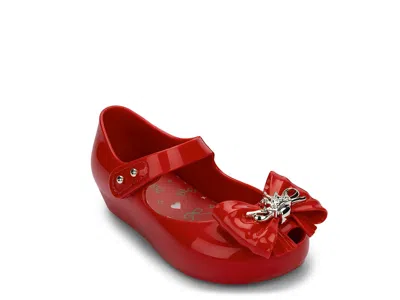 Mini Melissa Ultragirl Princess Mary Jane Flat Kids' In Red