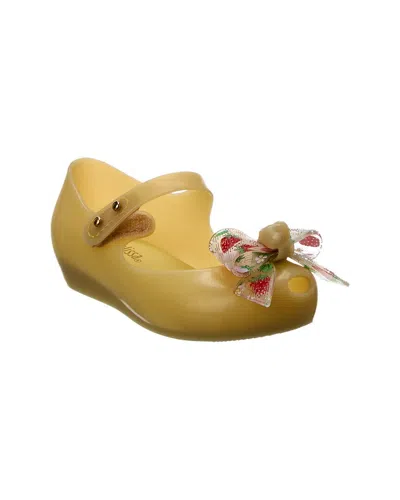 Mini Melissa Ultragirl Sweet Baby Ballerina Flat In Yellow