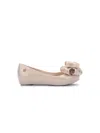 Mini Melissa Ultragirl Sweet Ballerina Shoes In Neutrals