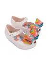 Mini Melissa Girls Ultragirl Wonderland Ballerinas In Red