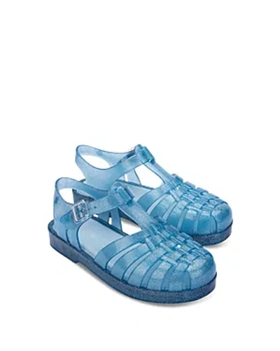 Mini Melissa Unisex Mini Possession Sandals - Toddler, Little Kid, Big Kid In Glitter Blue
