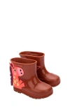 Mini Melissa Kids'  Welly Wonderland Boot In Brown