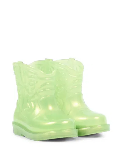 Mini Melissa Babies' Western-style Boots In Green