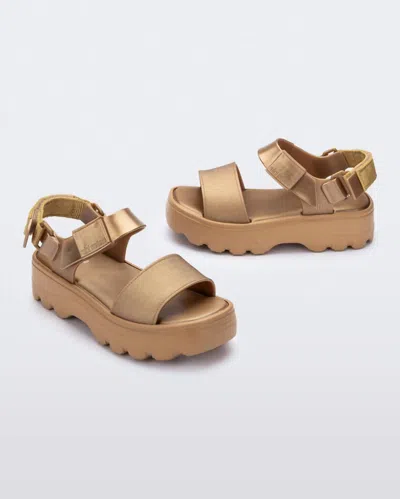 Mini Melissa Women's Kick Off Sandal In Gold In Brown