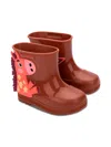Mini Melissa Wonderland Wellies In Brown