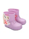 Mini Melissa Girls Wonderland Wellies In Purple