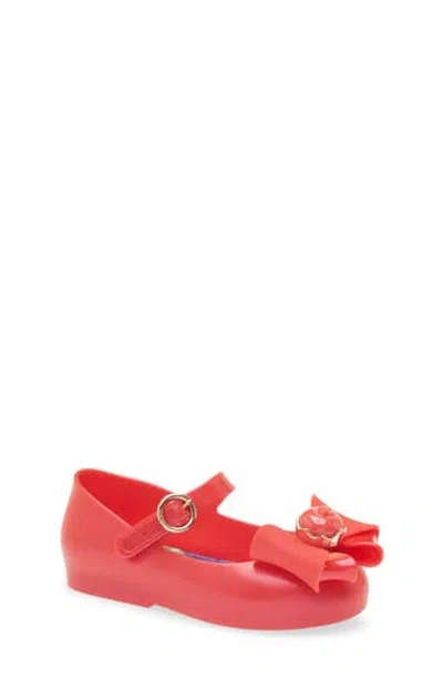 Mini Melissa Kids'  X Disney Snow White Sweet Love Mary Jane Flat In Red