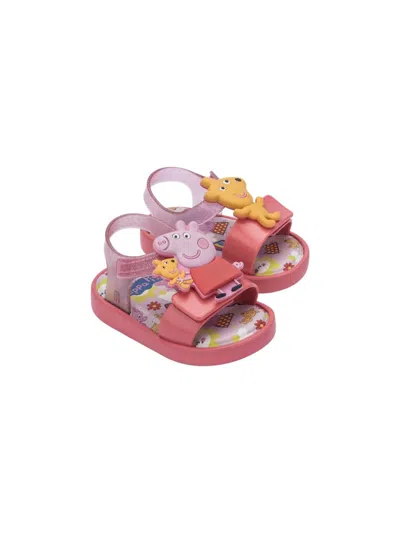 Mini Melissa Babies' X Peppa Pig Jump Sandals In Pink